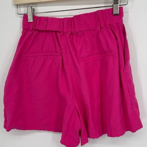 Stradivarius Pink‎ Pleated Shorts Size 0 - Picture 3 of 8